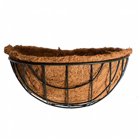 Meio Vaso de Parede em Fibra de Coco (35cm) Top Garden