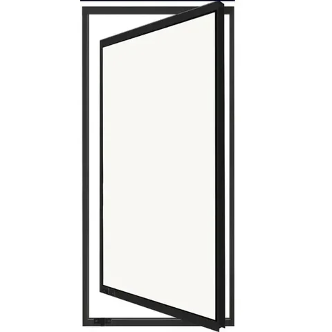 Vitro de Aluminio Capelinha Pivotante Com Trinco 1,20 x 0,40cm