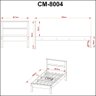Cama de Solteiro Branco Cm8004 - Tecno Mobili - 4