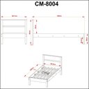 Ver imagem 4 de Cama de Solteiro Branco Cm8004 - Tecno Mobili
