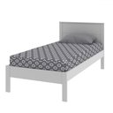Ver imagem 2 de Cama de Solteiro Branco Cm8004 - Tecno Mobili