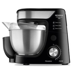 Batedeira Planetária Mondial Bp-02P-B Preta 2 Tigelas 220V - 1