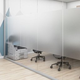 Película Jateada Para Vidro Box Vitrine Janela Blindex Adesivo Jateado Transparente Fosco 0,61x4,00m - 2