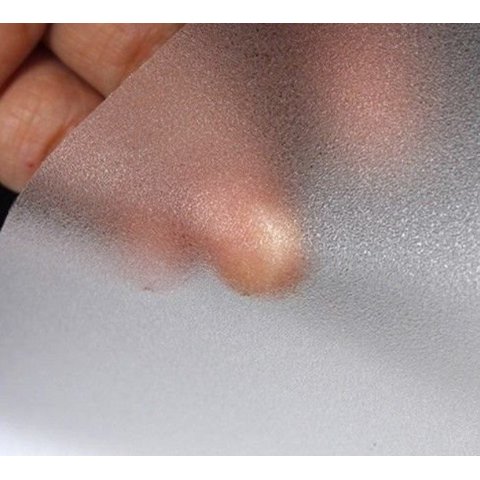 Película Jateada Para Vidro Box Vitrine Janela Blindex Adesivo Jateado Transparente Fosco 0,61x4,00m