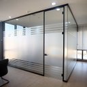 Ver imagem 3 de Película Jateada Para Vidro Box Vitrine Janela Blindex Adesivo Jateado Transparente Fosco 0,61x4,00m