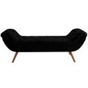 Ver imagem 3 de Puff Recamier Decorativo com Tachas 195 cm Santorini P05 Couríssimo Preto - Lyam Decor