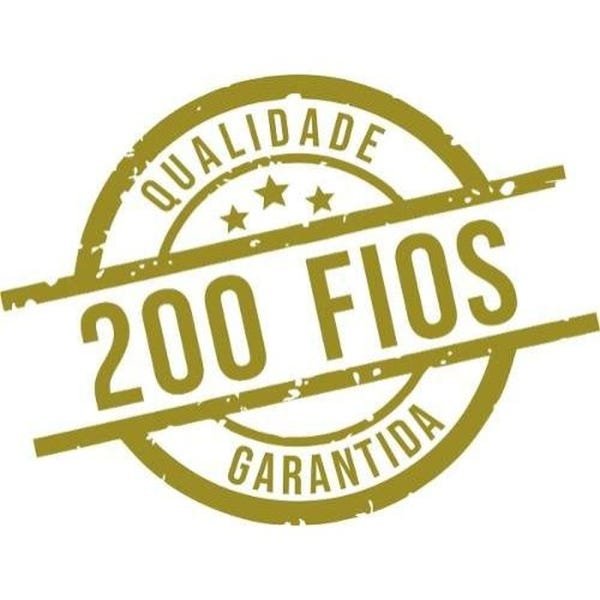 Jogo Lençol 4 Peças Cama Viúva Percal 200 Fios Bordado Branco - 3