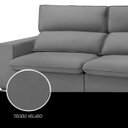 Ver imagem 5 de Sofá Retrátil e Reclinável Toquio 4 Lugares Moderno D26 Sala - 250 Cm