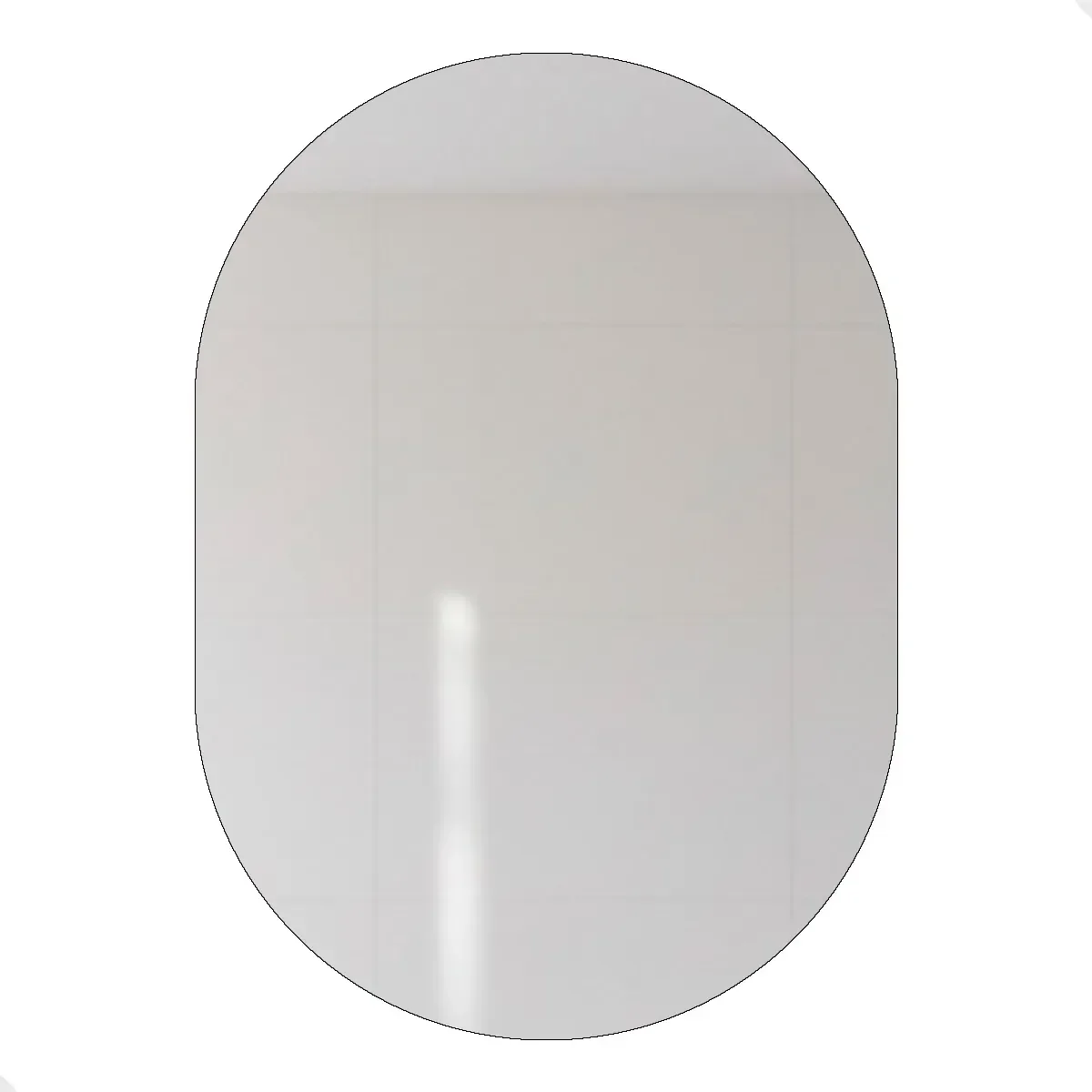 Ver imagem 2 de Espelho Orgânico de Parede com Led Quente Pílula 44x64 Espelho Decorativo para Sala Quarto Banheiro