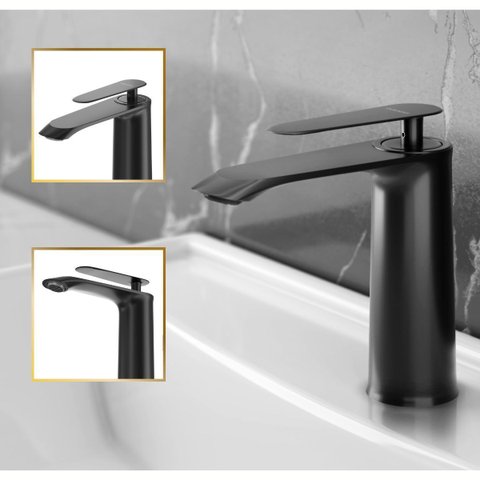 Torneira para Banheiro Misturador 100% Metal Premium Moscou Preto