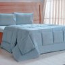 Edredom Prime Casal 3d Embossed 180x220cm Bruma Azul - 1