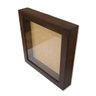 Moldura Caixa Alta 30x30cm Marrom com Vidro - 3
