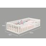 Cama Infantil com Grade Bia Rosa - 3