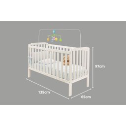 Berço Infantil Samira Branco - 3