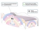 Ver imagem 3 de Cama Solteiro Infantil Unicórnio Bebê com Grade MDF Rosa Casah
