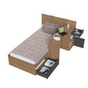 Ver imagem 7 de Cama de Solteiro com Escrivaninha Embutida para Colchão 188x88cm Multimóveis Crart-CAM003 Mel/