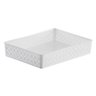 Cesto Organizador Rattan Branco 34X25X6,5Cm Branco Paramount - 1