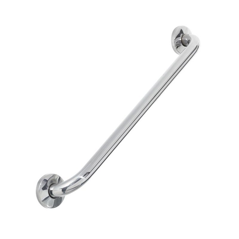 Alça de Apoio Barra 60cm Inox Kit 8 Unidades Segurança Acessibilidade Suporte Idoso Anti Queda Banhe - 4