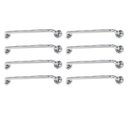 Ver imagem 1 de Alça de Apoio Barra 60cm Inox Kit 8 Unidades Segurança Acessibilidade Suporte Idoso Anti Queda Banhe
