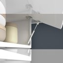 Ver imagem 7 de Cozinha Itatiaia Luce Armários Aéreos 4 Portas 3 Vidros Preto / Branco