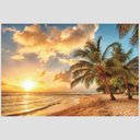 Ver imagem 2 de Quadro Praia E Sol Tela No Chassi 95X63Cm