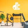 Adesivo Decorativo de Parede Frase no Pain no Gain Academia Kanto Store Adesivo de Parede Branco - 4