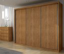 Ver imagem 2 de Guarda Roupa Casal 3 Portas 6 Gavetas - Paradizzo Gold-cumaru - Móveis Novo Horizonte