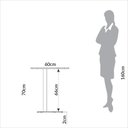 Ver imagem 4 de Mesa Auxiliar Orgânica 60cm Off White - Dalla Costa