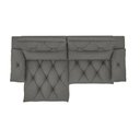 Ver imagem 3 de Sofá Retrátil Reclinável Alion Plus 2,10m Suede Cinza - Xflex Sofas
