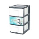 Ver imagem 2 de Gaveteiro com 3 Gavetas Grande Preto e Branco São Bernardo