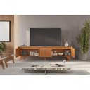 Ver imagem 4 de Rack Grecia 4 Portas e 1 Gaveta Mavaular Naturale