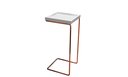 Ver imagem 6 de Mesa de Apoio Lateral para Sofá Anny Base em Metal Cobre Tampo Branco