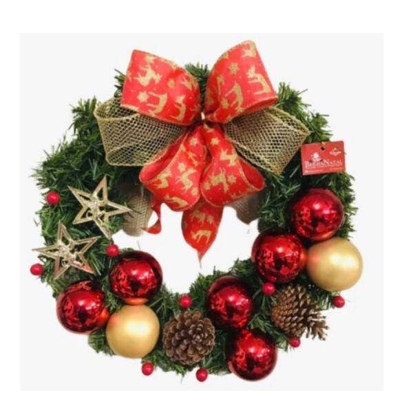 Kit Árvore De Natal + 120 Enfeites E Guirlanda Vermelha - 2