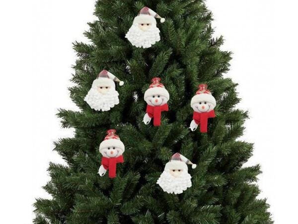 Kit Carinha Papai Noel E Boneco De Neve 13Cm Smooth 6 Peças - 2