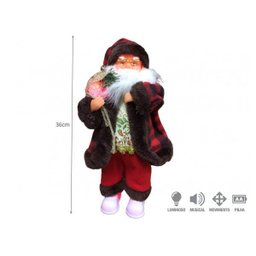Papai Noel Musical Jingle Bells Dance Movimento Luz Led 36Cm - 3 Papai Noel Musical Jingle Bells Dance Movimento Luz Led 36Cm - 3