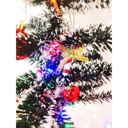 Mini Árvore De Natal Completa Com Enfeites E Pisca Colorido - 2