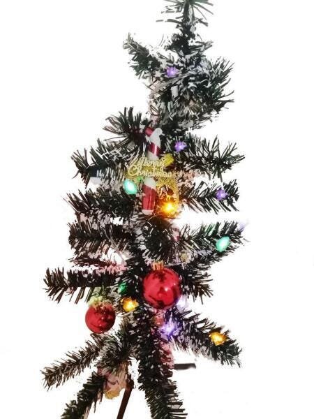 Mini Árvore De Natal Completa Com Enfeites E Pisca Colorido - 4