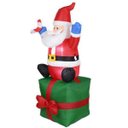 Ver imagem 1 de Papai Noel Decoração Natal Caixa Inflavel Presente 1,80M