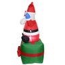 Papai Noel Decoração Natal Caixa Inflavel Presente 1,80M - 4