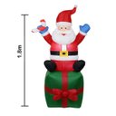 Ver imagem 5 de Papai Noel Decoração Natal Caixa Inflavel Presente 1,80M