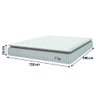 Cama Box Colchão Casal Queen Molas Ensacadas City Pillow Top 158x198x61cm Branco / Bege Hellen - 4