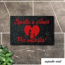 Ver imagem 4 de Tapete Capacho ESPALHE O AMOR 60x40 Love Casa Entrada Apto