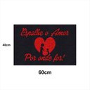 Ver imagem 1 de Tapete Capacho ESPALHE O AMOR 60x40 Love Casa Entrada Apto