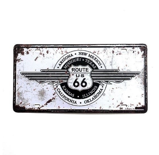 Placa Decorativa Vintage Route 66 Rota66 Usa - PL357 - 1
