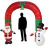 Papai Noel Natal Boneco Neve Arco 2m 30cm Inflavel Natalino - 1