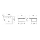 Ver imagem 2 de Cuba de Sobrepor 42X42cm  com Mesa Roca