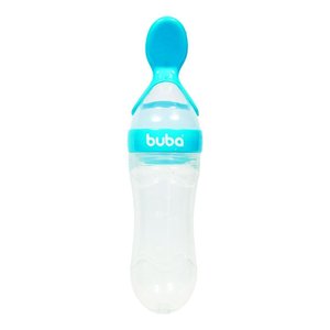 Colher Mamadeira Alimentadora Papinha do Bebê - Azul