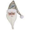 Rosto Papai Noel 20Cm Azul - 1