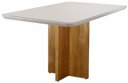 Ver imagem 1 de Mesa de Jantar Moderna com Vidro - Roma-1,20x0,80m - Móveis Mundial
