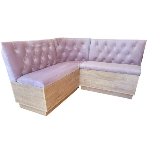 Canto Alemão L 1,50 X 1,20 com Baú Amadeirado Rosê